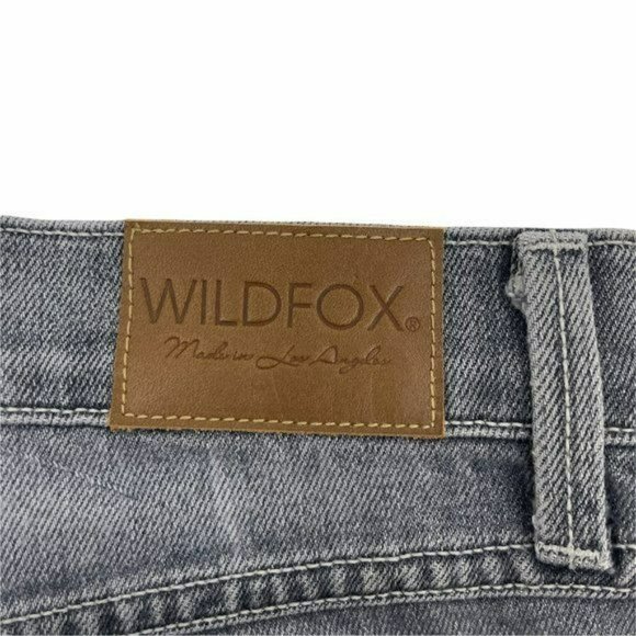 Wildfox Womens Baggy Skinny Jeans Marianna Relaxed Dark Gray Size 26 NEW - Picture 6 of 8